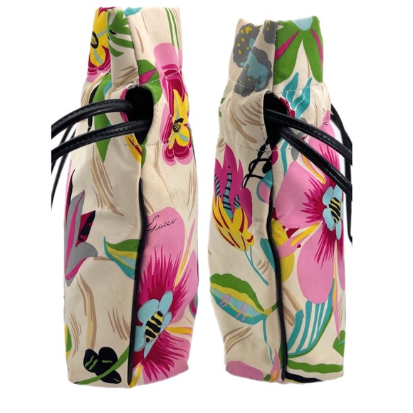 Gucci Tom Ford Authentic Vintage Floral Bag & Silk Scarf Coordinating Set Rare - Picture 9 of 14